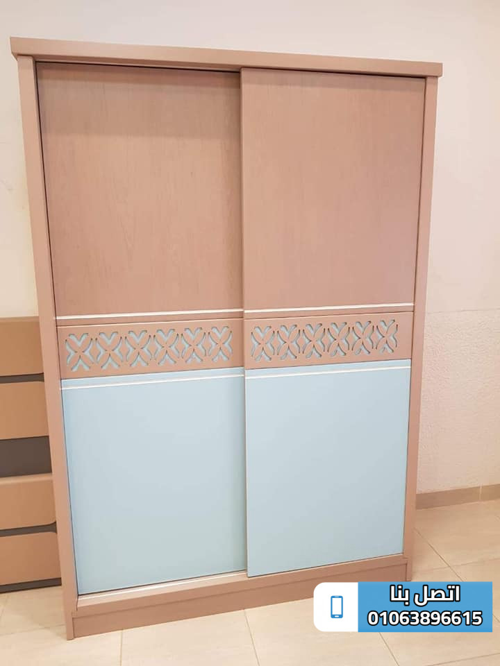 غرف نوم اطفال بسريرين ودولاب وتسريحه