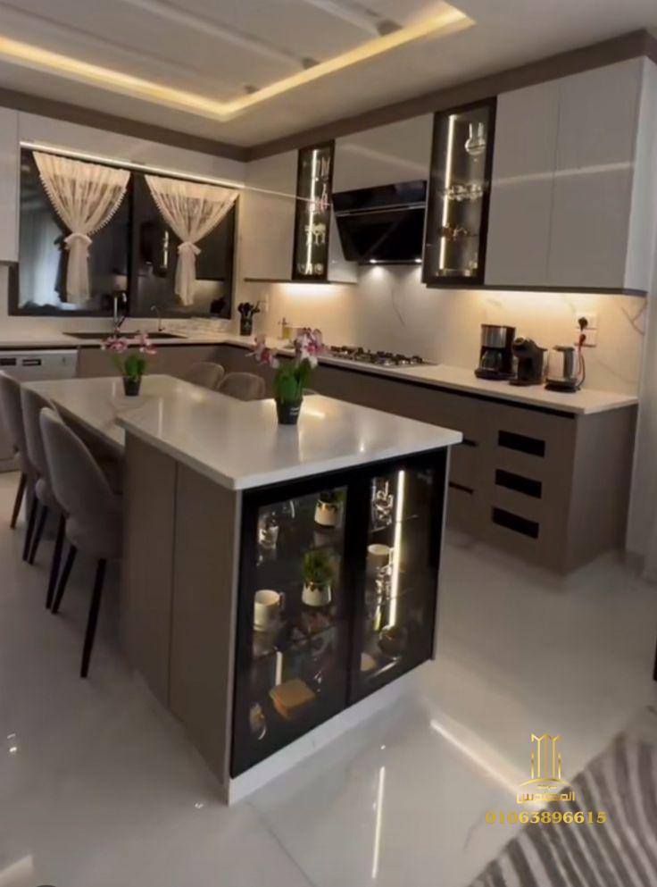 تصاميم مطبخ أمريكي مفتوح 2025
